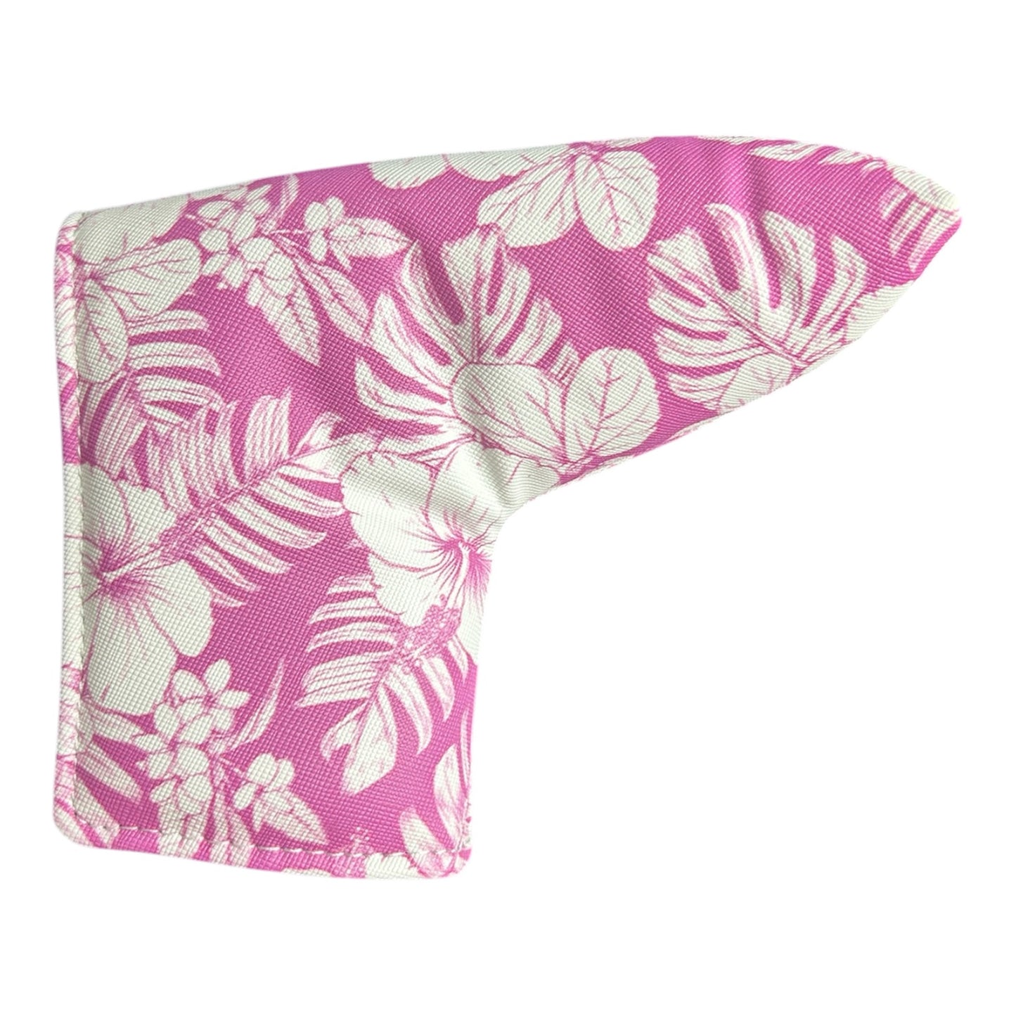 Pink Floral Hawaiian Blade Putter Headcover Magnetic Universal Flower