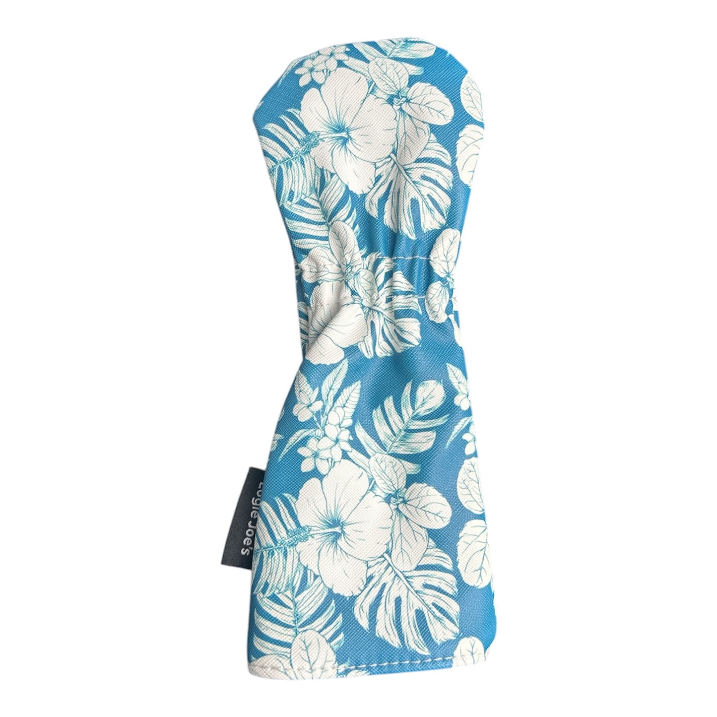 Aqua Blue Floral Hawaiian Hybrid / Rescue Headcover Universal Flower