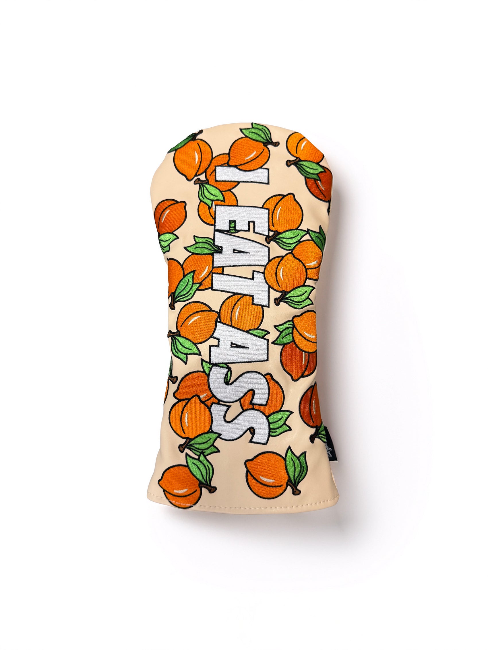 "I Eat Ass" - Peaches N’ Cream Driver Headcover | Premium PU Leather | Fully Embroidered Golf Head Cover | Universal Driver Fit