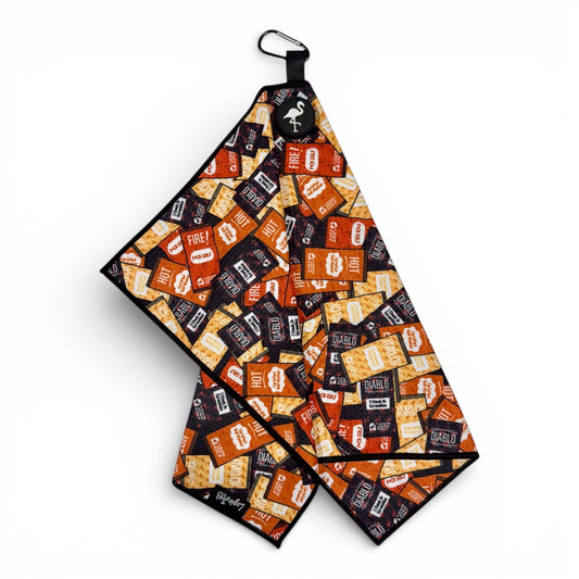 The Hot Sauce Golf Towel is a 24