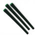 Three 360 Golf Grips (3 Pack Black/Green) with high-traction rubber are arranged diagonally on a white background. The grips, available in Standard, Mid, or Jumbo sizes, feature a textured pattern and are placed parallel to each other.