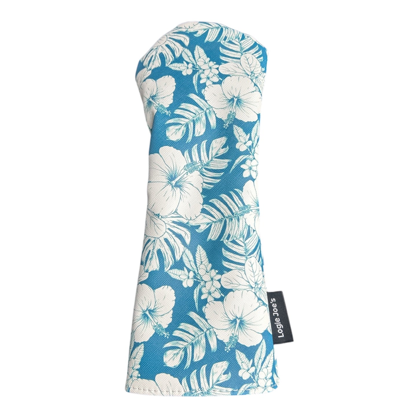 Aqua Blue Floral Hawaiian Fairway Wood Headcover Universal Flower