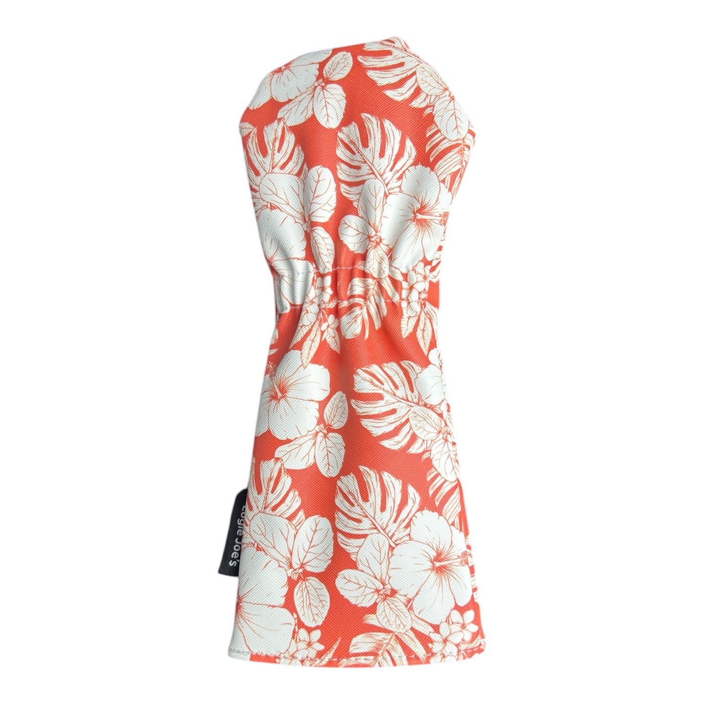 Orange Floral Hawaiian Fairway Wood Headcover Universal Flower