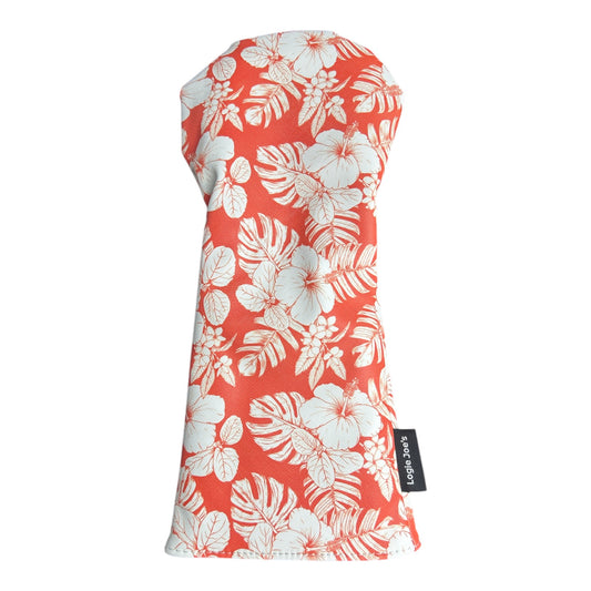 Orange Floral Hawaiian Driver Headcover Universal Flower