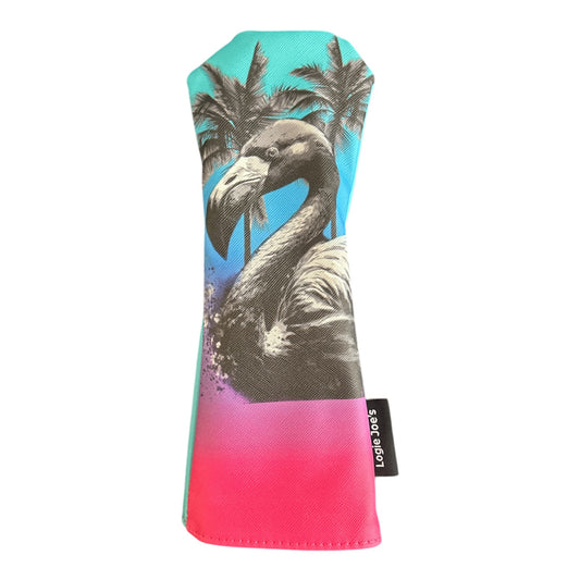 Flamingo Ombré Tropical Hybrid / Rescue Headcover Universal Pink Teal