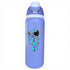 The Hydration Bottle – Astronaut Walker is a 32oz insulated stainless steel bottle in light purple with a flip straw lid and handle, featuring a vibrant cartoon Astronaut Walker sticker in a blue suit, helmet with green accents, and green-tubed backpack.