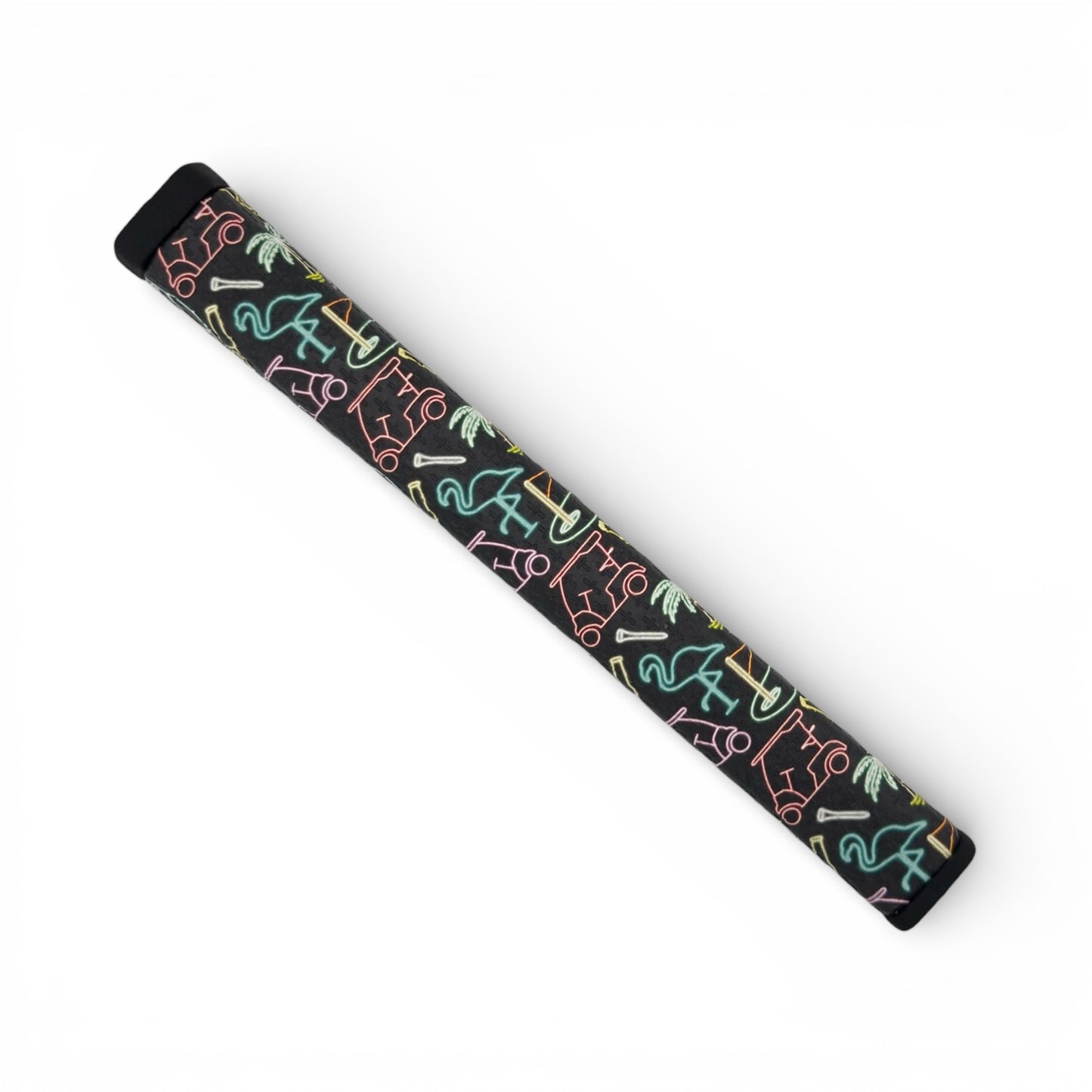 Miami Slice Putter Grip | 2.0 Pistol Grip | Premium PU Material | Soft Tacky Feel | Golf Putter Grip – Neon Slice Design
