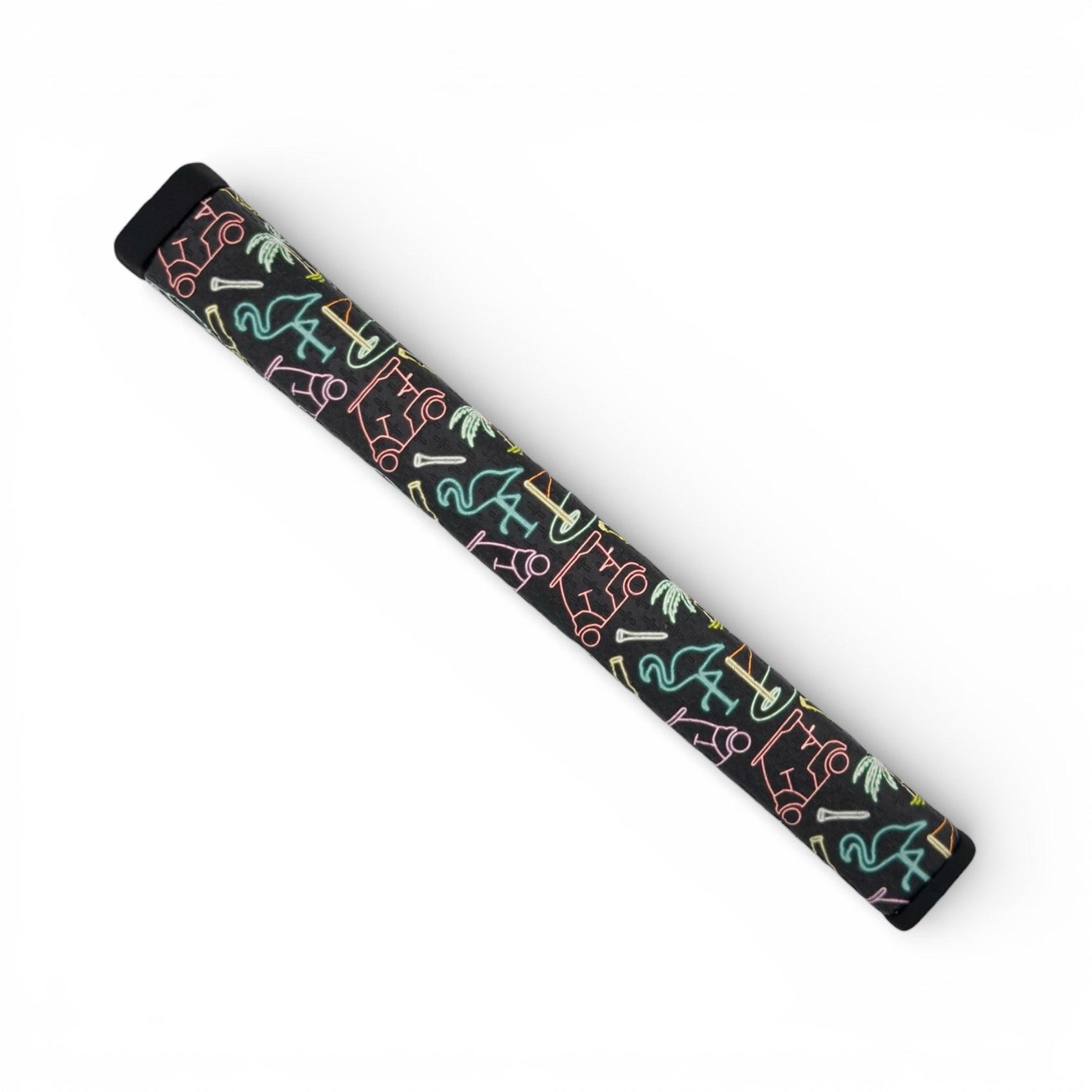 Miami Slice Putter Grip | 2.0 Pistol Grip | Premium PU Material | Soft Tacky Feel | Golf Putter Grip – Neon Slice Design