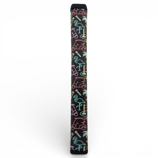 Miami Slice Putter Grip | 2.0 Pistol Grip | Premium PU Material | Soft Tacky Feel | Golf Putter Grip – Neon Slice Design