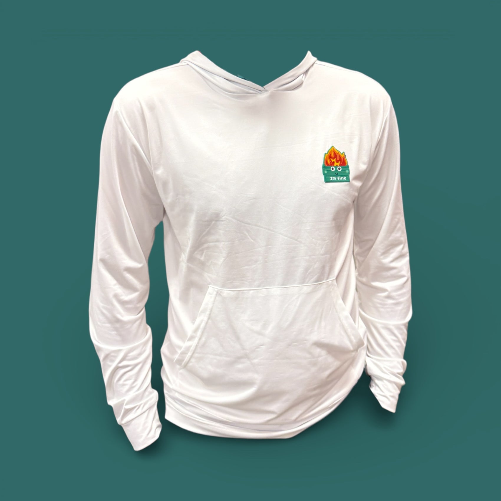 Dumpster Fire Performance Hoodie | Lightweight Golf Hoodie | Moisture-Wicking Stretch Fabric | Waste Management Collection | Unisex | True to Size