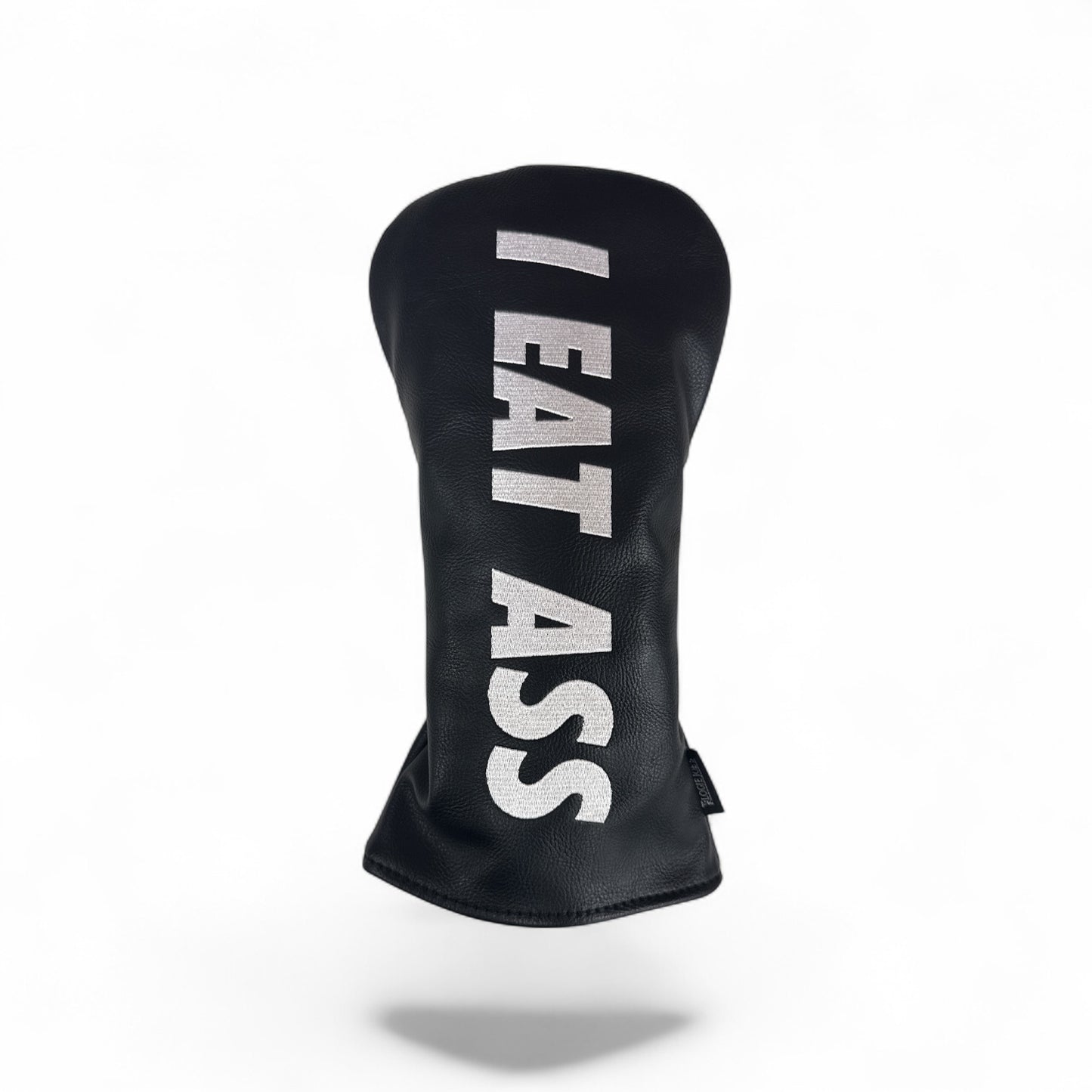 “I Eat Ass” Driver Headcover | Premium Black Golf Headcover | Embroidered Statement Design | Durable PU Leather | Fits Standard Drivers