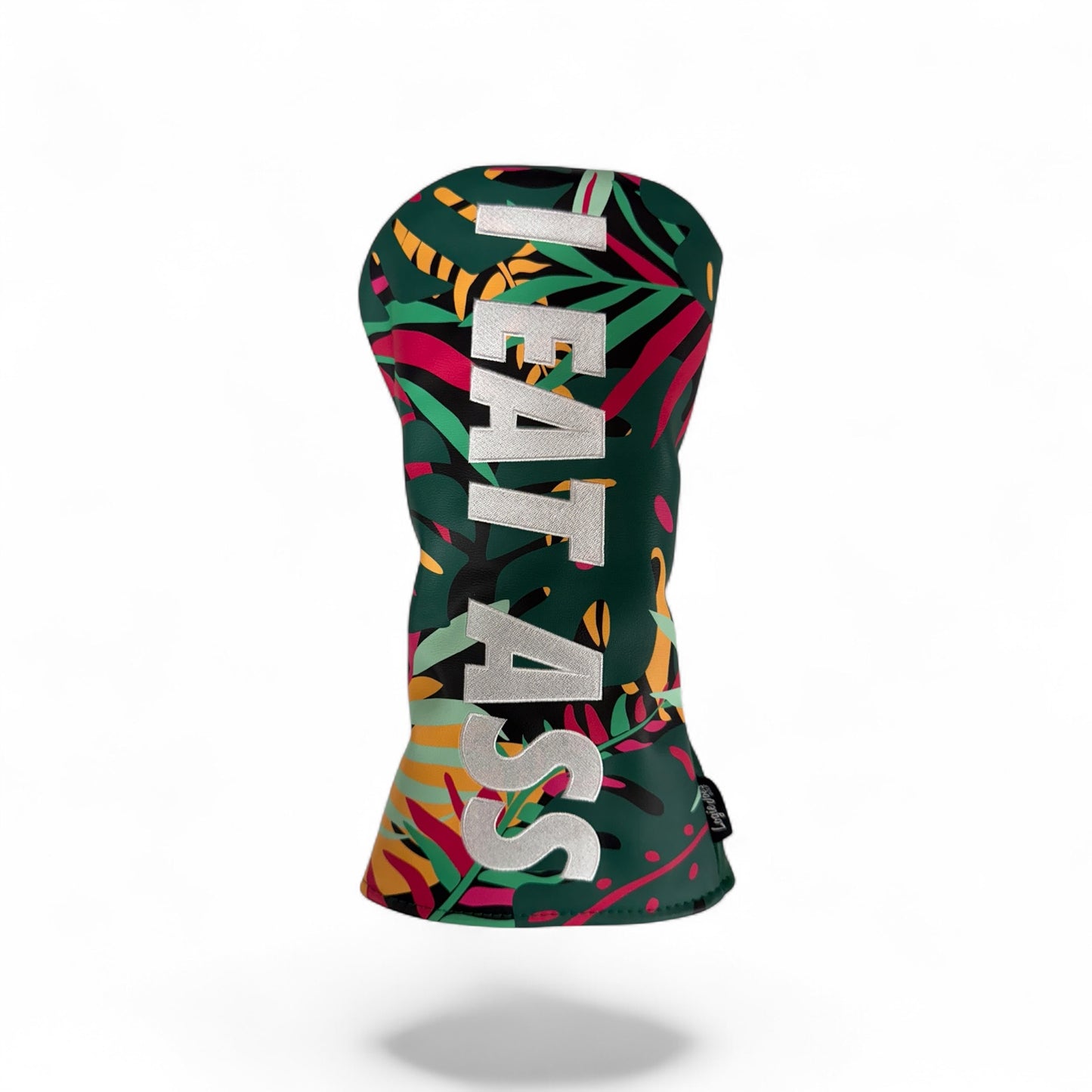 “I Eat Ass” - Tropical Driver Head Cover | Premium PU Leather | Embroidered Golf Headcover | Universal Fit for Drivers